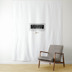 Tenture Fond de décor de photo de modèle de logo de marque