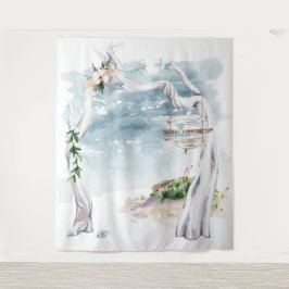 Tenture Fond de décor en bois flotté Bohème