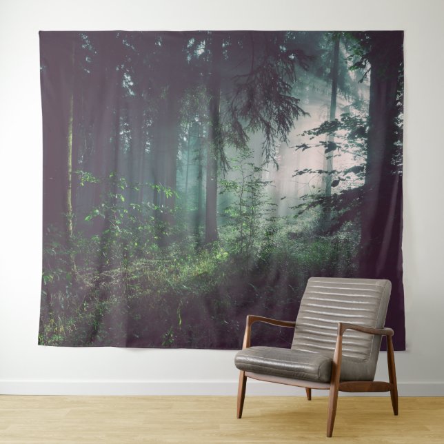 TENTURE FOND DE DÉCOR EN BOIS LUMINEUX (En situation (horizontale))