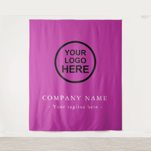 Tenture Fond de décor personnalisé avec logo d'entreprise