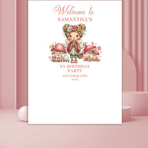 Tenture Fond de Décor pour 4ème Anniversaire Fée Florale R