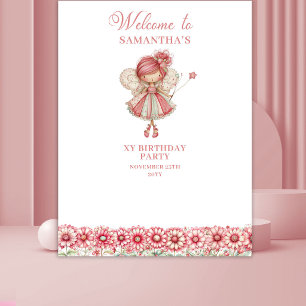 Tenture Fond de Décor pour 6ème Anniversaire Fée Magique F