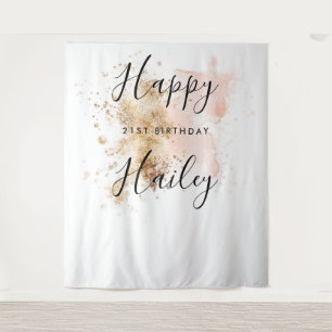 Tenture Fond de décor pour photobooth de 21e anniversaire 