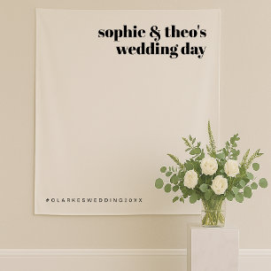 Tenture Fond de Décor pour Photos de Mariage Rétro Minim