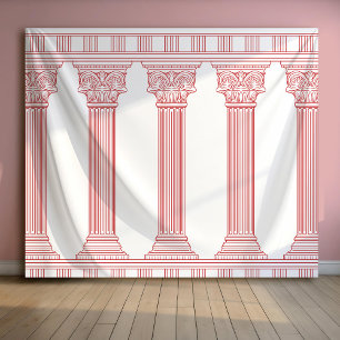 Tenture Fond de décoration de colonne pour fête de déesse