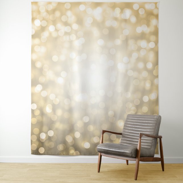 Tenture Fond de décoration de mariage avec lumières bokeh  (En situation)