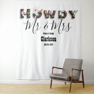 Tenture Fond de décoration photo Rustique Chic Floral Howd