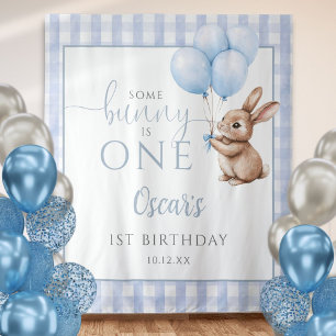 Tenture Fond de décoration pour 1er anniversaire Ballons b