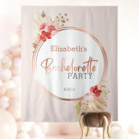 Fond de fête de bachelorette florale aquarelle ros