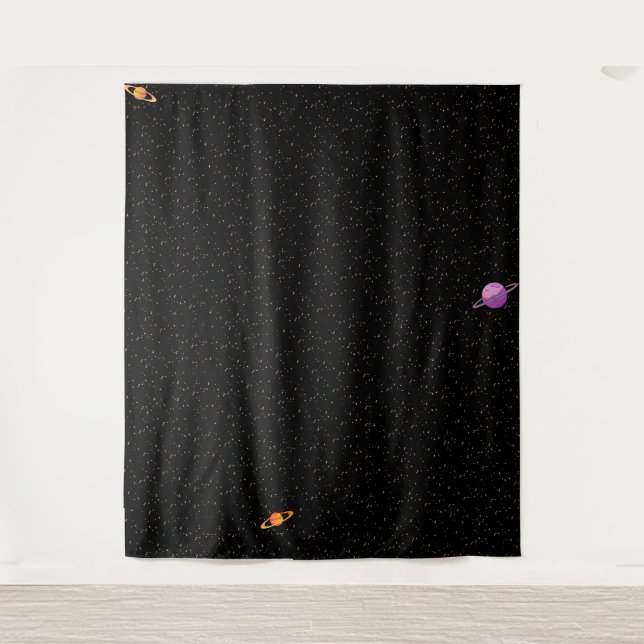 Tenture Fond de Galaxie foncée (Devant)