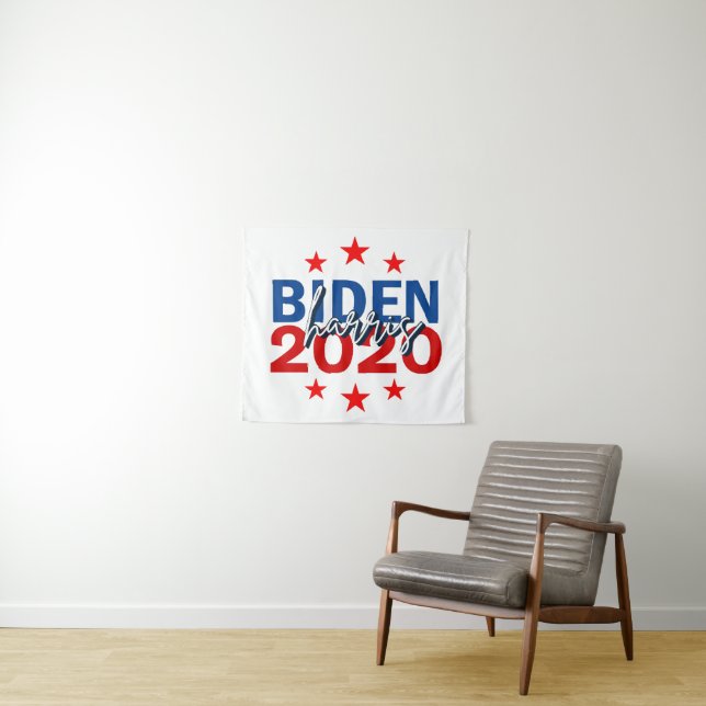 Tenture Fond de la campagne électorale Biden Harris 2020 (En situation (horizontale))