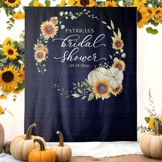 Tenture Fond de mariage champêtre tournesols automne (Créateur téléchargé)