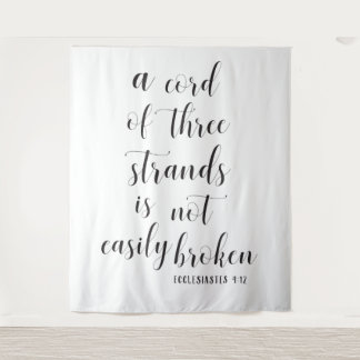 Tenture Fond de mariage chrétien | Cordon à trois brins