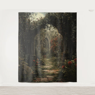 Tenture Fond de mariage de jardin floral gothique
