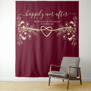 Tenture Fond de mariage heureux à jamais