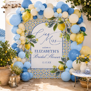 Tenture Fond de mariage italien aux citrons pour enterreme