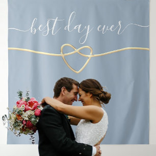 Tenture Fond de mariage Meilleur Jour Jamais
