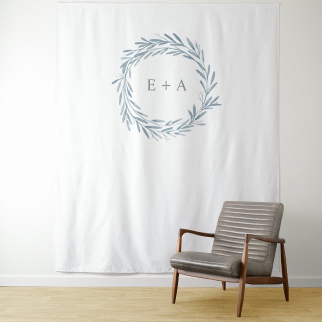 Tenture Fond de mariage monogramme, accessoire de photo, p (En situation)