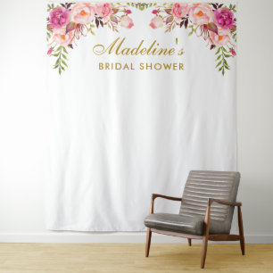 Tenture Fond de mariage rose   Accessoire de photomaton