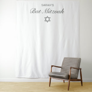 Tenture Fond de photo de Bat Mitzvah minimaliste moderne