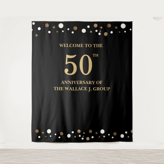 Tenture Fond de photo de société pour le 50e anniversaire  (Devant)