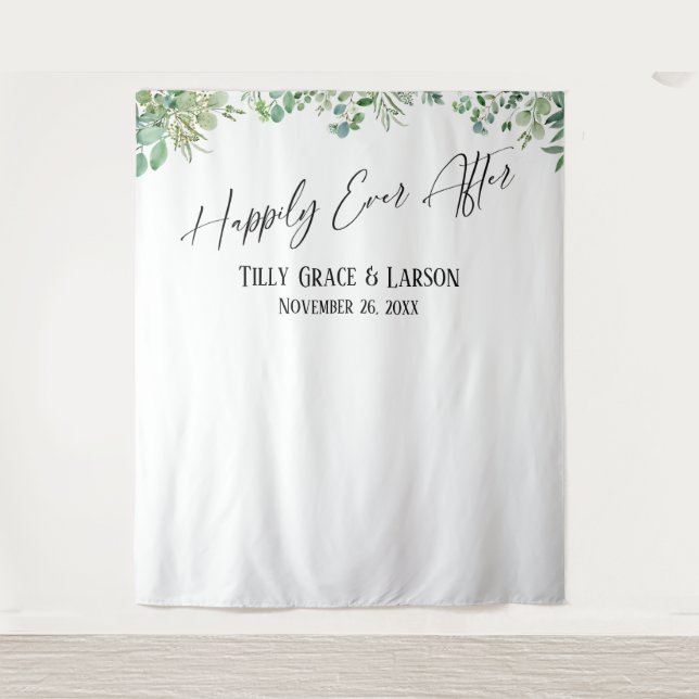 Tenture Fond de photo Eucalyptus Happily Ever After (Devant)