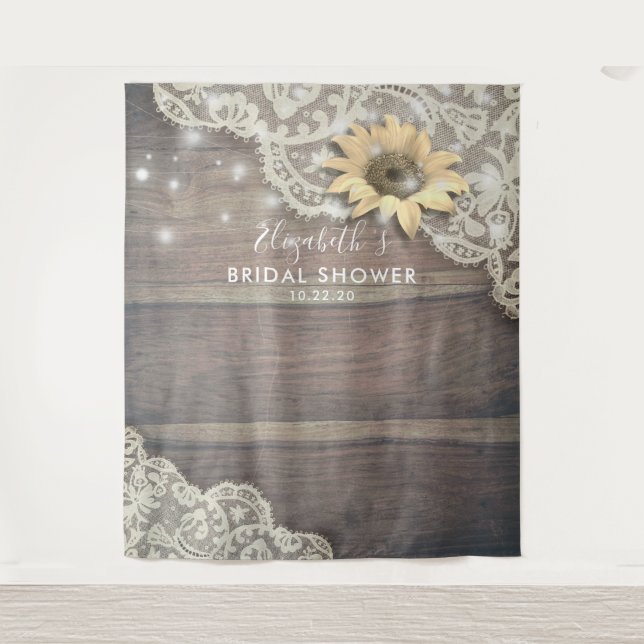 Tenture Fond de photobooth de mariage avec dentelle, tourn (Devant)