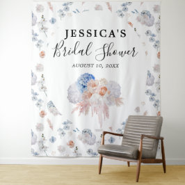 Tenture Fond de photobooth de shower de mariage floral