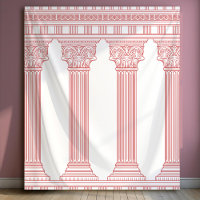 Fond de photobooth pour soirée en toge rose