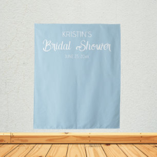 Tenture Fond de Photographie Mariage pour Baby Shower Bleu