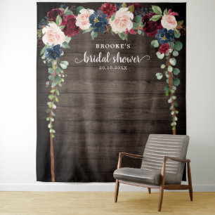 Tenture Fond de photographie pour mariage floral rose Bour