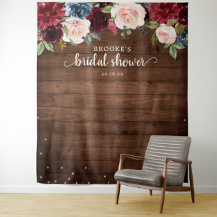 Tenture Fond de photographie pour mariage floral rose Bour