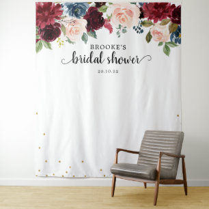 Tenture Fond de photographie pour mariage floral rose Bour