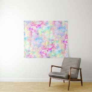 Tenture Fond de photographie Tie Dye Arc-en-ciel Pastel