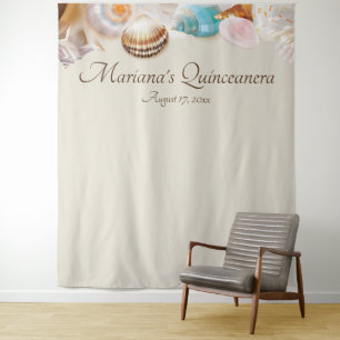 Tenture Fond de photomaton de Quinceanera sous la mer