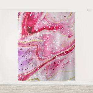Tenture Fond de photomaton en marbre rouge vin Tache d'enc