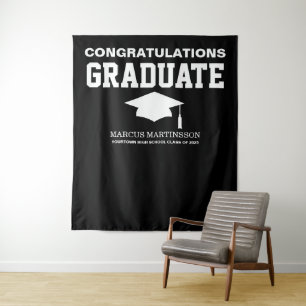 Tenture Fond de présentation de diplôme photo noir 3