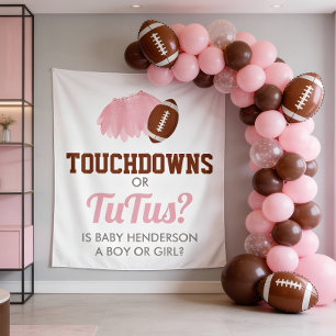 Tenture Fond de Révélation du Sexe Touchdowns ou Tutus