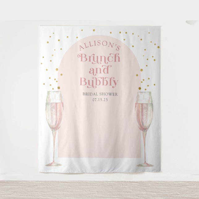 Tenture Fond de scène de salutation de mariage champagnard (Devant)