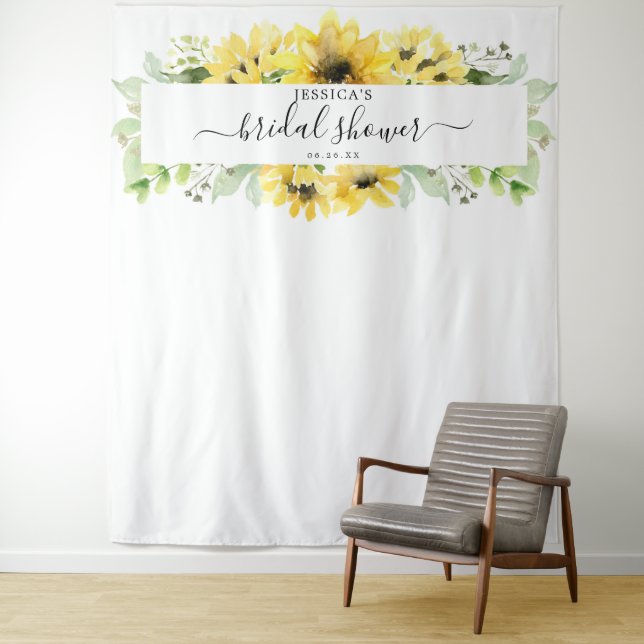 Tenture Fond de scène pour Baby Shower de mariage dans un  (En situation)