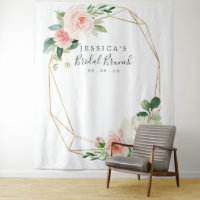 Fond de stand de mariage rose aérien pour Photoboo