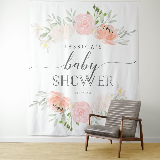 Tenture Fond de stand de photomaton pour Baby Shower Paste (En situation)