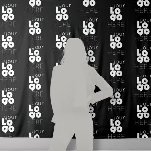 Tenture Fond de stand photo avec logo de l'entreprise en r