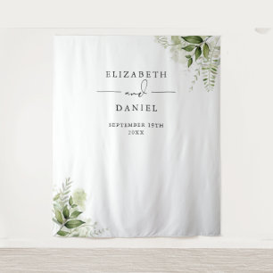 Tenture Fond de stand photo de mariage floral verdure