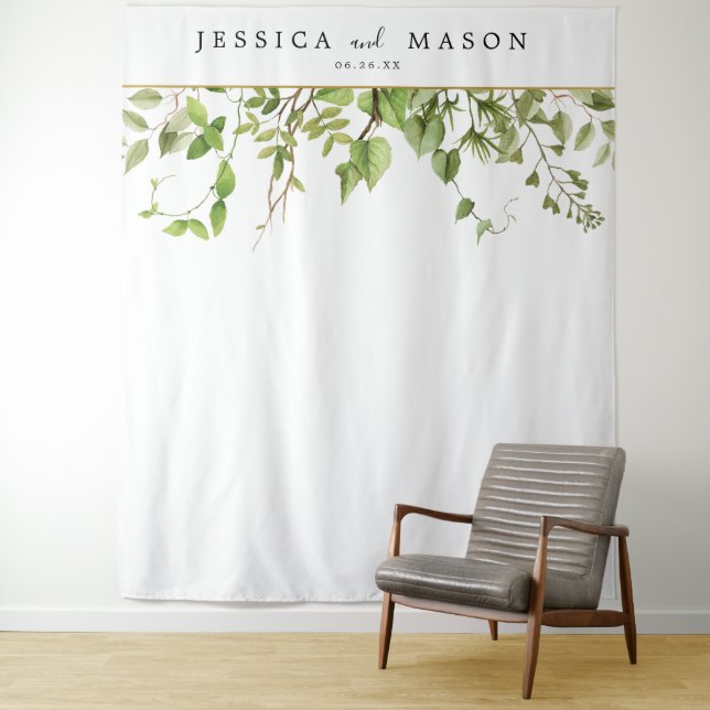 Tenture Fond de stand photo de verdure boisée (En situation)