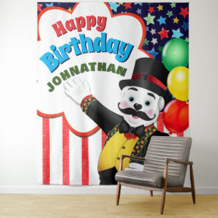 Tenture Fond de toile de cirque pour l'anniversaire d'un o