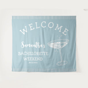 Tenture Fond de toile de fête de Bachelorette Rayures Rétr