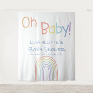 Tenture Fond de toile de fond arc-en-ciel coloré pour bébé