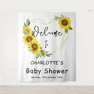 Tenture Fond de toile de fond de shower bébé avec cadre de