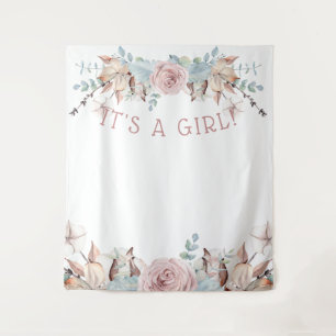 Tenture Fond de toile de fond pour Baby Shower virtuel de